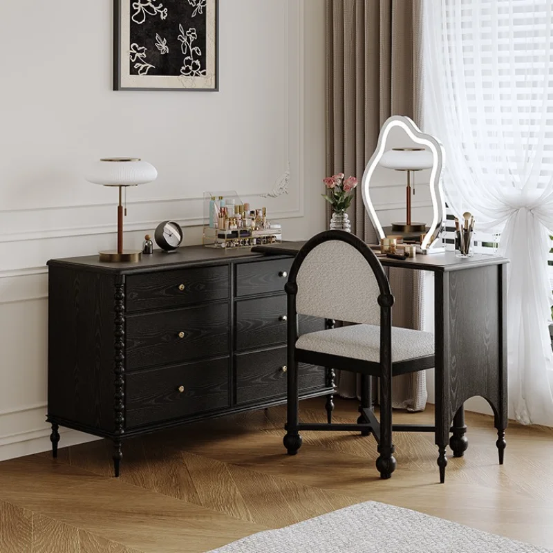 American-style Makeup Vanities High-end Feel Designer's French Retro Makeup Vanities Bedroom Furniture Dressing Et Vanite YSSZT