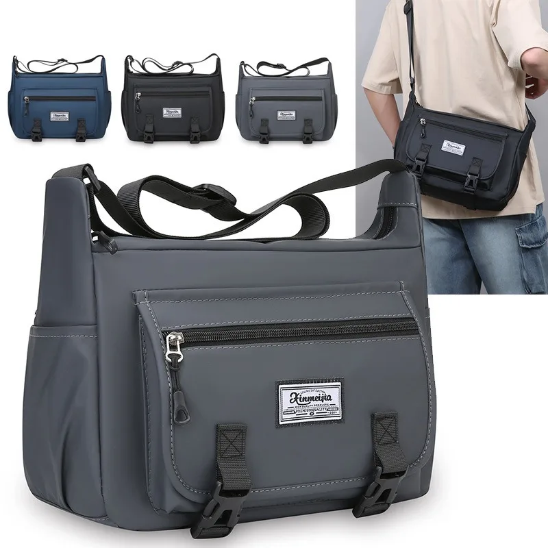 

Lightweight Water Repellent Crossbody Bag for Men Large Capacity Casual Outdoor Shoulder Work Bag