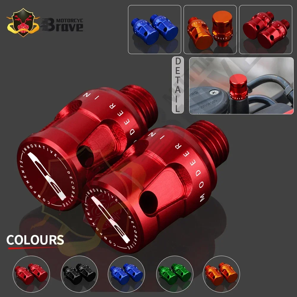 

For Honda CB CB125R CB300R CB 125 R CB 300 R Motorcycle M10*1.25 CNC Aluminum Mirror Hole Plugs Screws Bolt Accessories