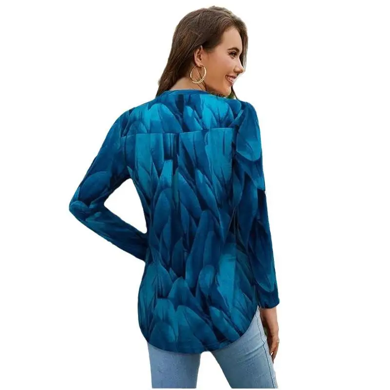 Floral Waist Cinching Long T-irt Women's Faion Briti Sle Slim Fit Polyester Spandex Print Plant Floral Design Sve