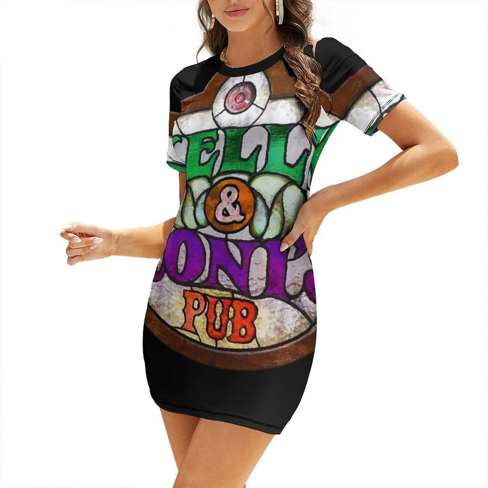 

Kelly and Roni Pub Sign Short Sleeved Dress summer outfits for women 2025 purple dress dress women summer