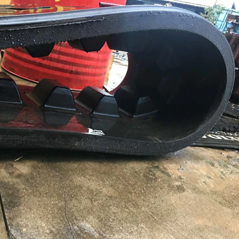 483x152,4x52 Gummikettenplatten Typ PF5510 von Blaw Knox für Pflaster-/Beton-/Asphaltverlegemaschinen, Bagger-Offset