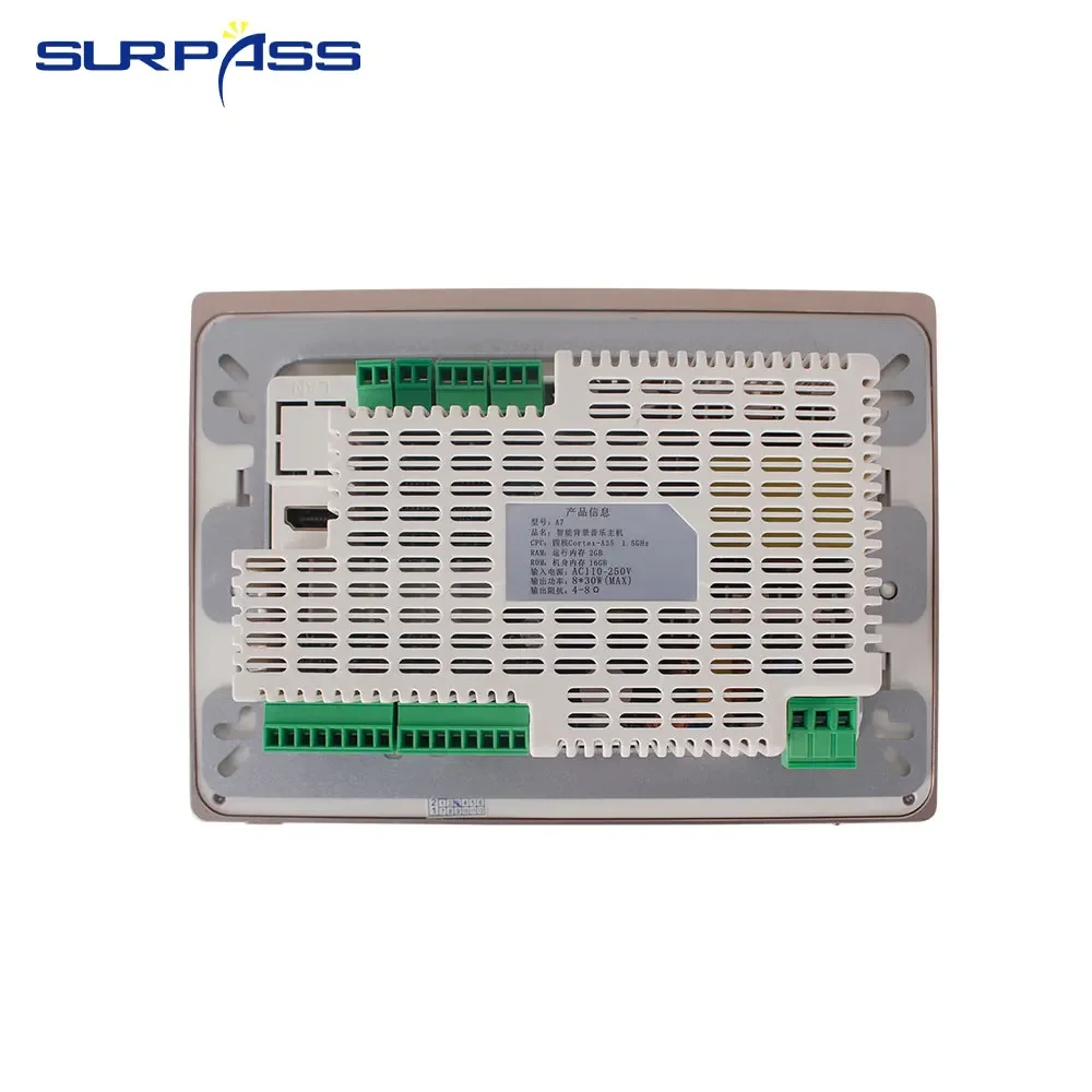 Ścienne wzmacniacz dźwięku BT z systemem Android 8.1 Wifi Touch ekran przedwzmacniacz radio HiFi System kina domowego cyfrowy odtwarzacz Audio