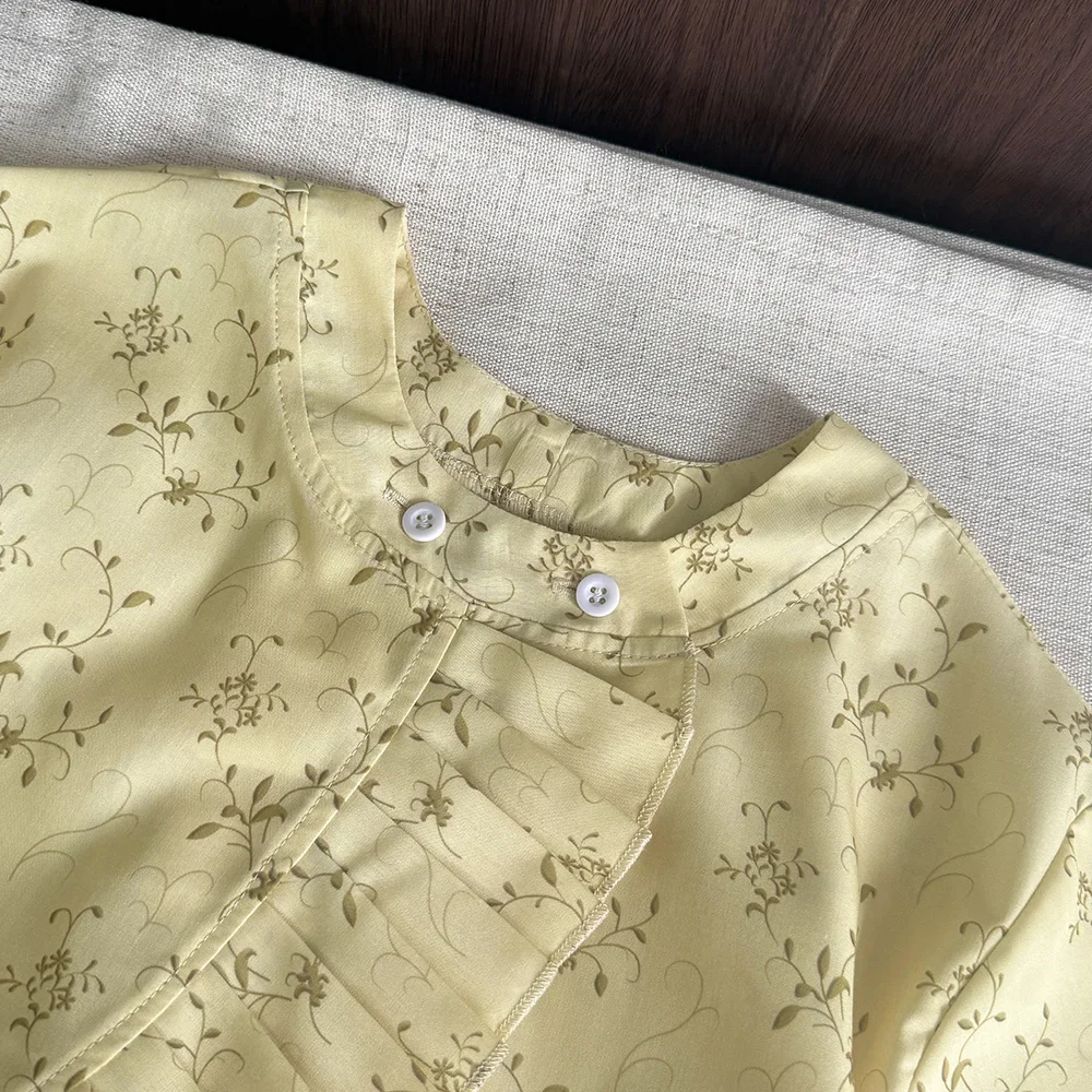 صيف جديد 3-7 سنوات الفتيات أزياء الملابس زهرة مطبوعة قصيرة الأكمام قميص + السراويل 2 قطعة مجموعة الاطفال الزي اليومي غير رسمي