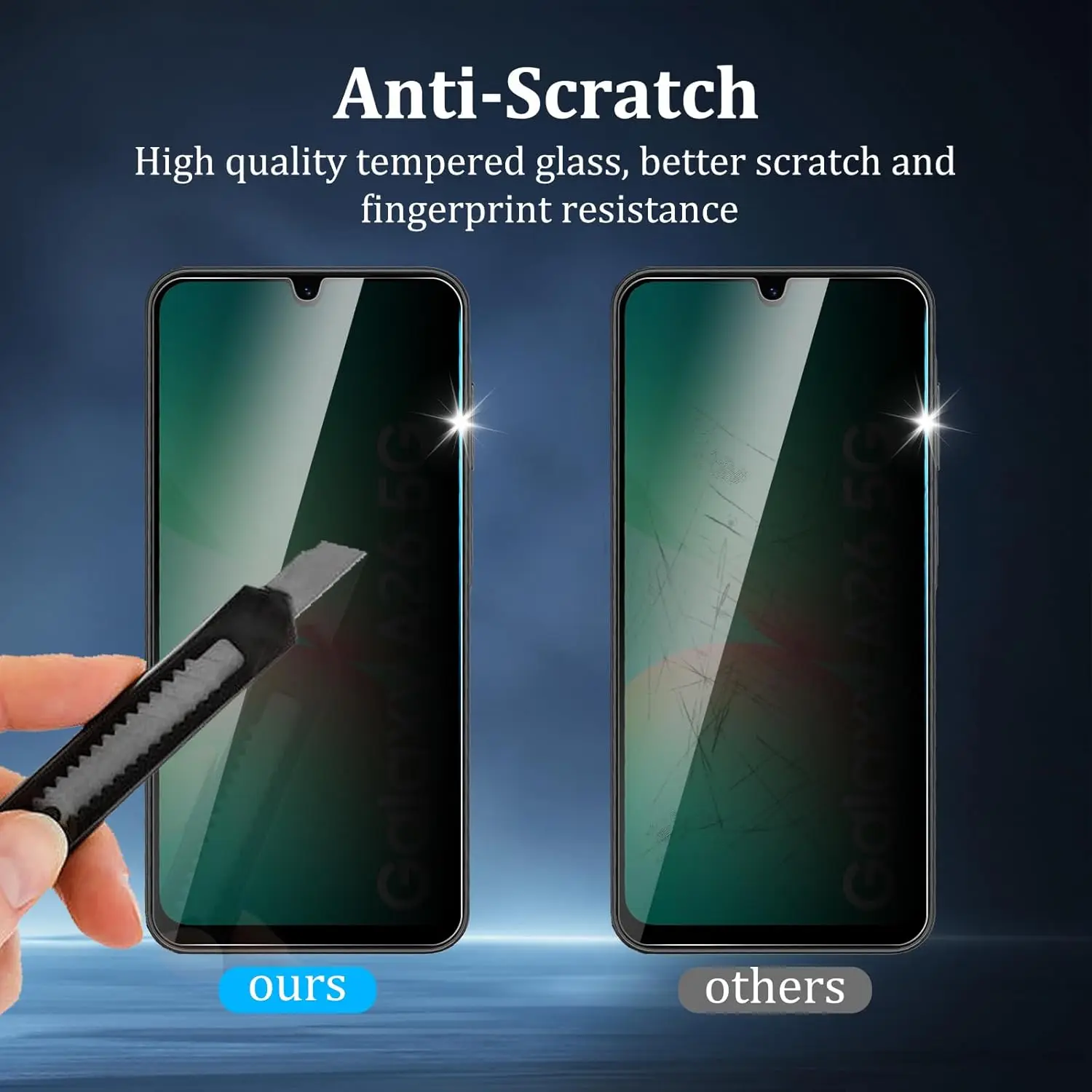 

Anti Spy Tempered Glass For Samsung Galaxy A26 5G Protector Privacy Screen Film