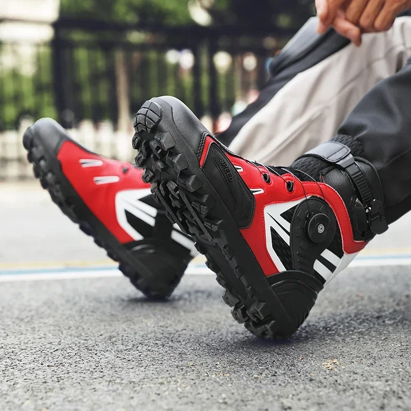 Outdoor Motorcycle Ultra-fine New Fiber Leather Protective Boots Riding Men\'s and Women\'s Anti-slip Waterproof Rain Boots