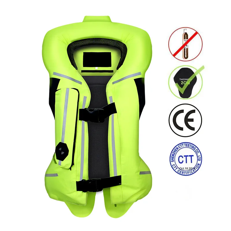 

Motorcycle Airbag Vest Full Body Protective Jacket Riding Safety Gear Inflatable Anti Fall Moto Armor Equestrian Long Sleeve