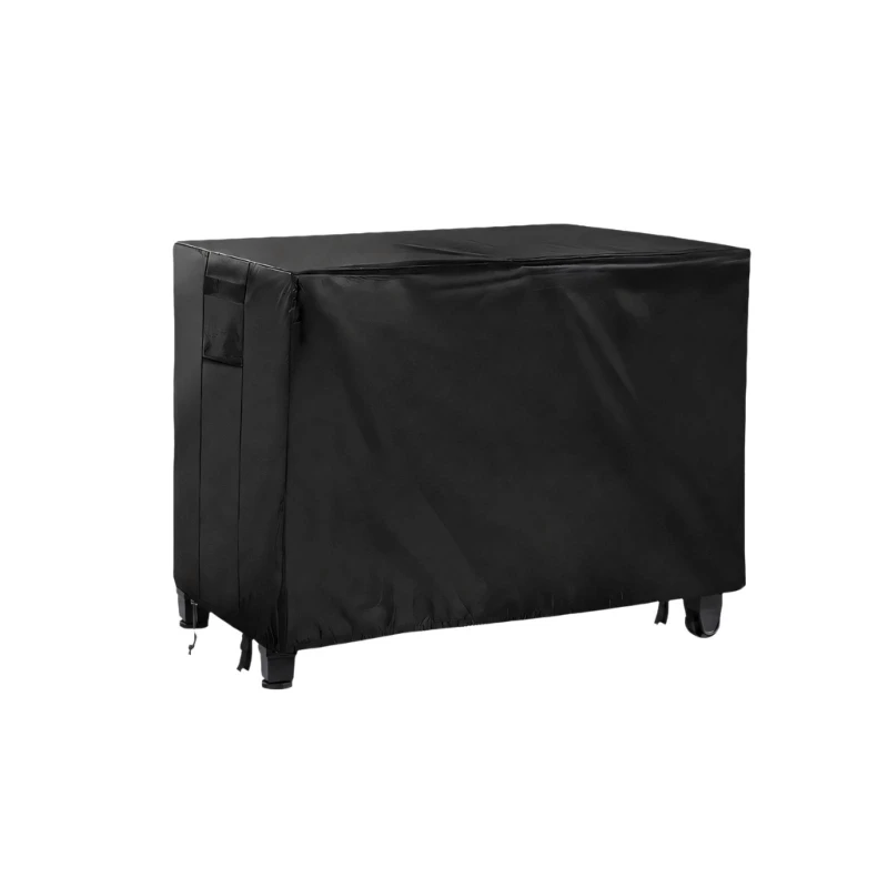 Outdoor Table Cover, Black 420D Coated Textile, 54 x 23 x 35 In, Helps Keep Patio and Backyard Tables Clear During Everyday Y5GB