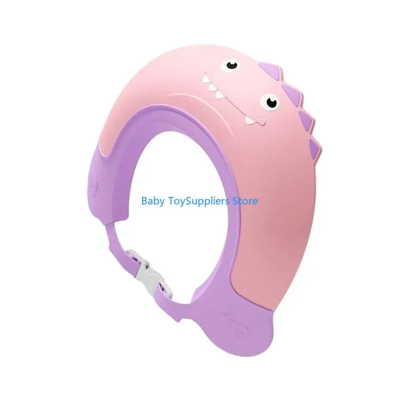 

R1WF Cartoon Baby Shower Caps for Kids Infants Bathing Hat Comfortable Bath Hat Protect Eyes and Ears for 0-12M Newborns