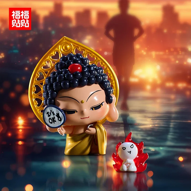 FUFUTIETIE Wish Series Dunhuang Style Anime Figure Kawaii Model Caixa Surpresa Misteriosa Kawaii Dolls for Girls Toys