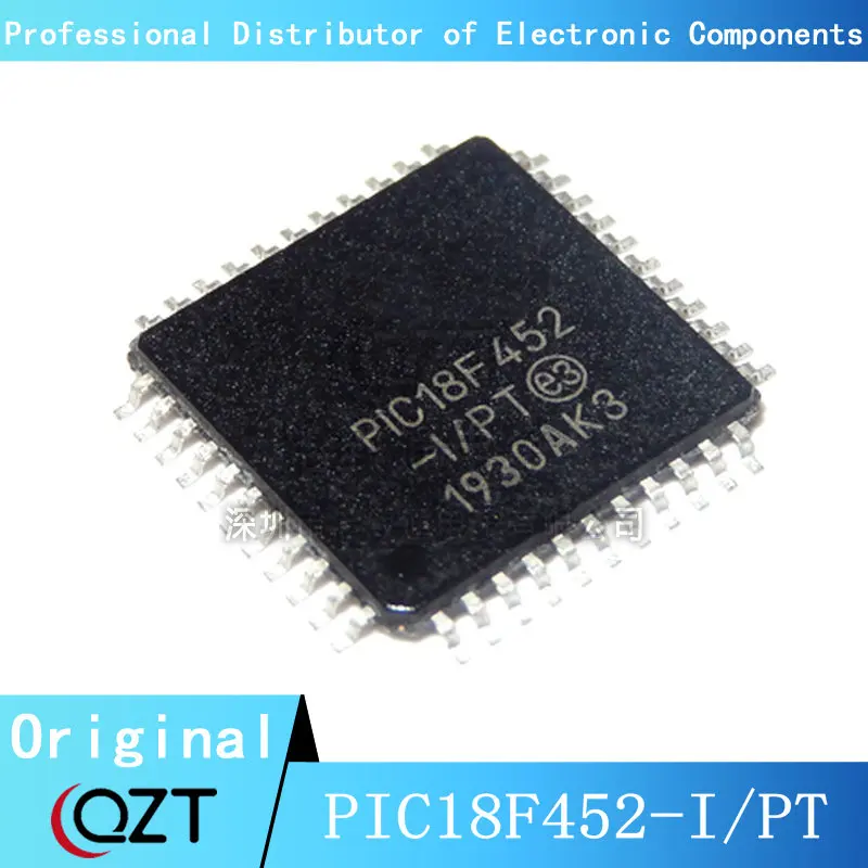 10pcs/lot PIC18F452-I/PT QFP PIC18F452 18F452 PIC18F452-IPT TQFP-44 chip New spot