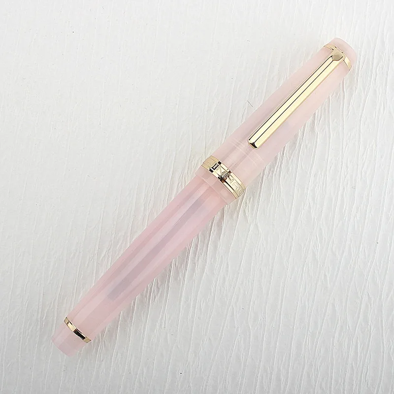 Jinhao 82 Fountain Pen Acrylic Ink Pen Spin Golden EF F Nib Elegante Business Office School Supplies Writing Pen