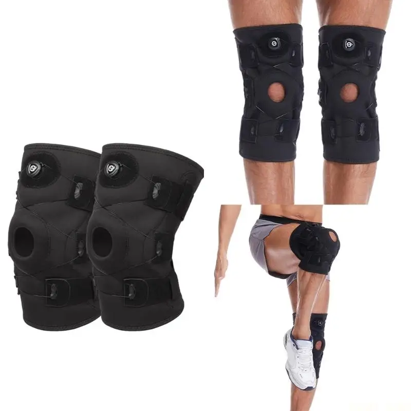 U2JB Precisions Adjustable Knee Sleeve Protecting Light weight Support For Running Basketball & Workouts