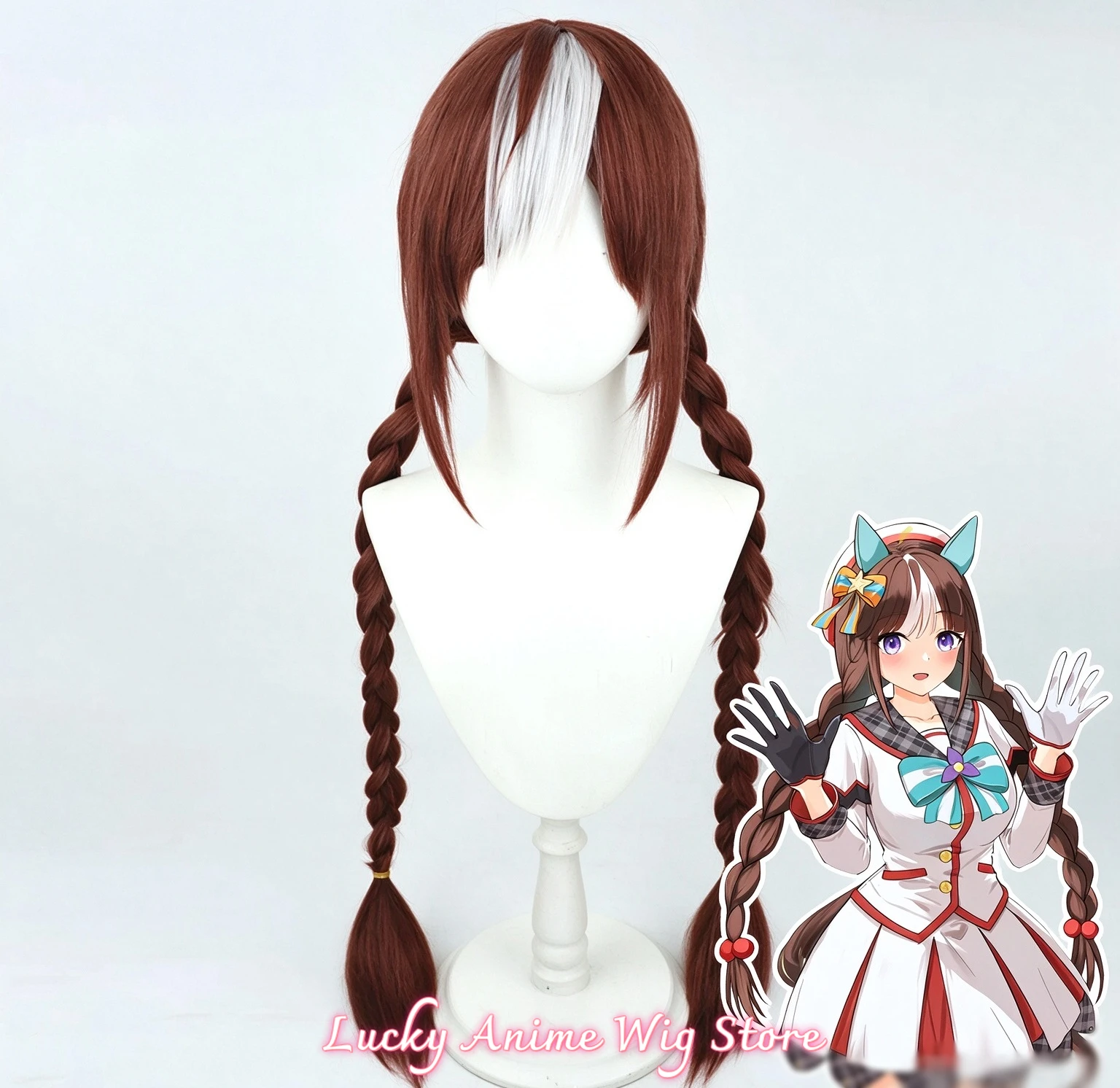 Uma Musume Pretty Derby Hokko Tarumae Cosplay Wig Halloween Anime Party Wig Heat Resistant Synthetic Wig