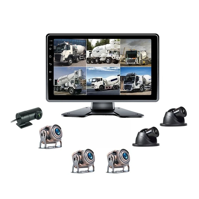 Upgraded versionBig Screen 6 Channel 1080P Full HD Vehicle Blackbox DVR Kits AI ADAS Blind Spot Detection for Trucks Bus