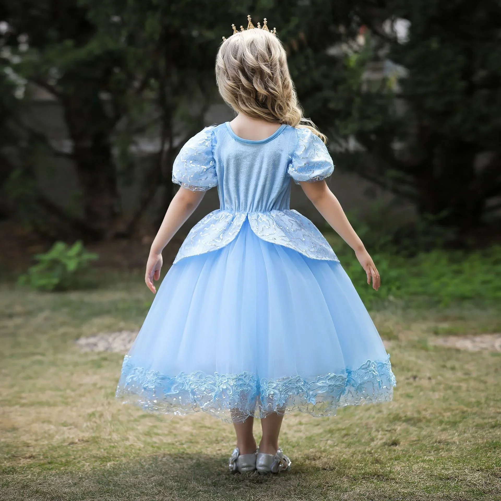 

Girls Princess Birthday Dress Halloween Costume Pageant Christmas Evening Party Dance Ball Gown