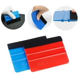 1Pcs Car Stickers Film Install Squeegee Vinyl Carbon Fiber Scraper with Felt Squeegee Tool Film Wrapping Car Wrap Tools 10x7cm