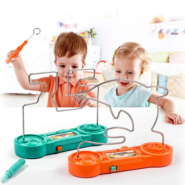 Desktop Game Console Children\'s Concentration Training in Electric Maze and Live Fire Party Funny Game Science Experiment Toys