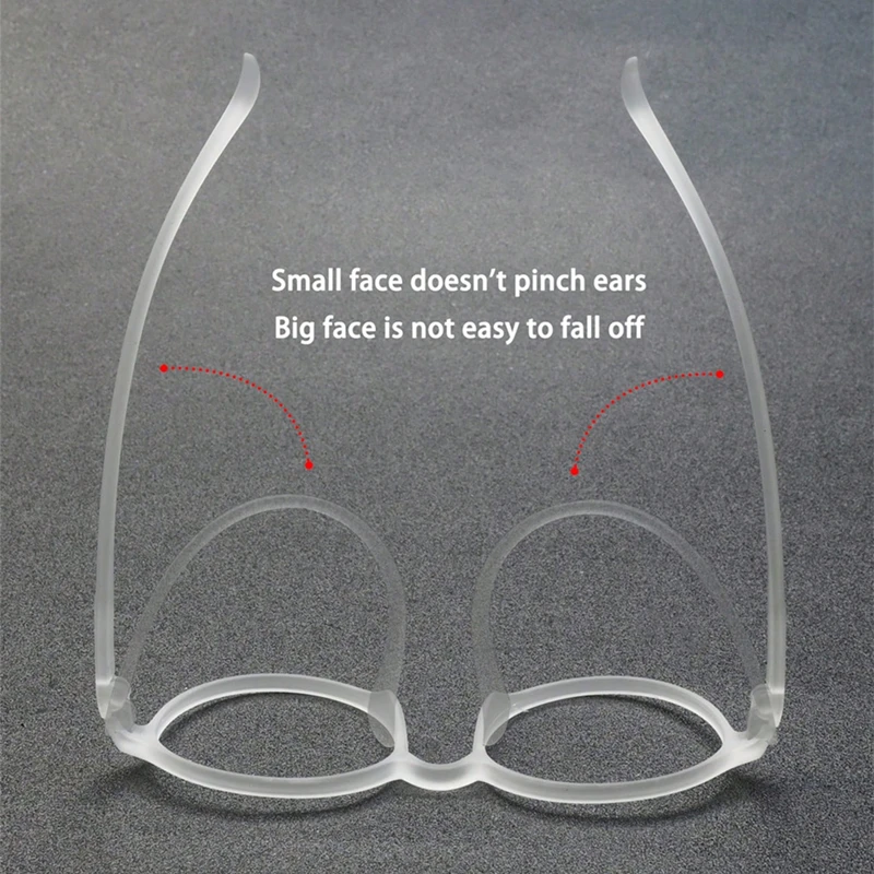 Men\'s TR90 Flexible Transparent Eyeglasses Frame Ultralight Fashion Retro Round Optical Prescription Glasses Women\'s 66016