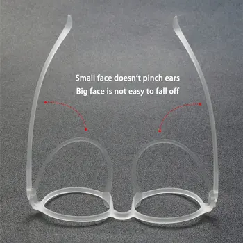 Monture de lunettes homme TR90 flexible et transparente, ultra-légère, style rétro rond, lunettes de vue optiques pour femmes 66016 8 best sales Montures transparentes pour hommes - №7