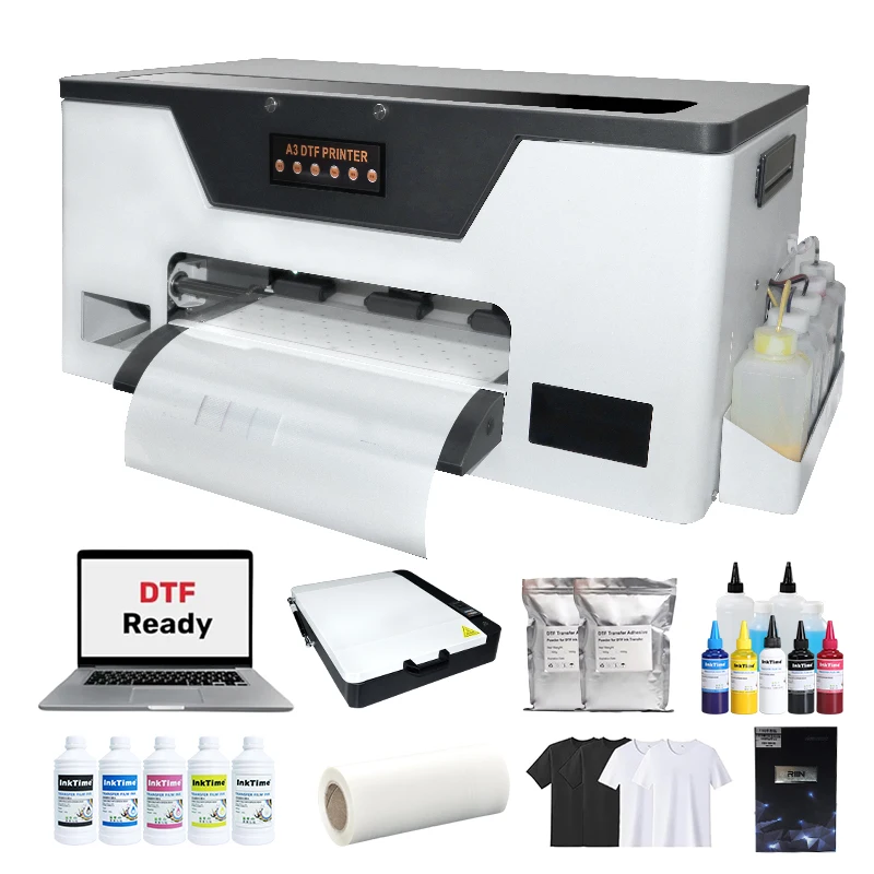 

Small A3 Dtf Printer PET Film Printing Best Dtf Printer 30cm with Powder Shaking Machine