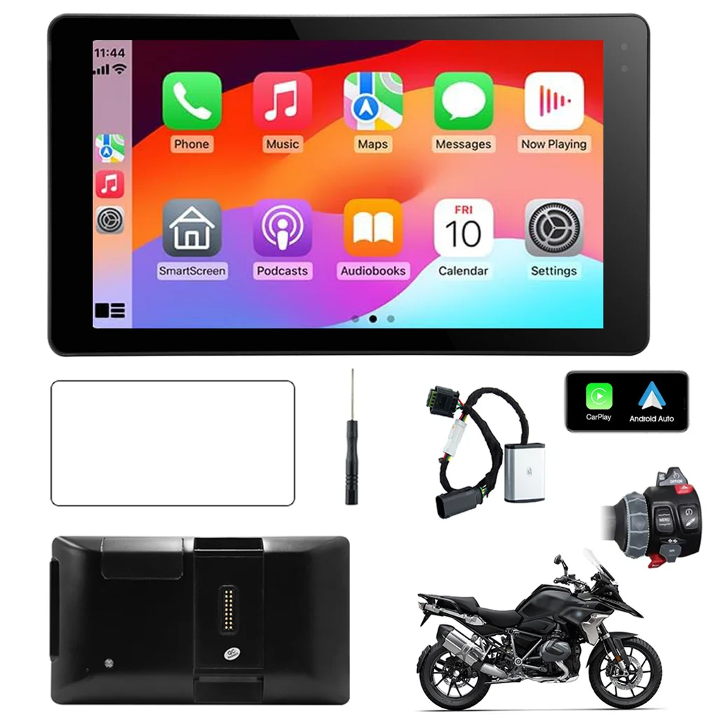 

6.5 inch Wireless CarPlay Android Display Screen Portable Digital Dashboard Navigation Screen For BMW R1200 GS ADV/R1250 GS ADV