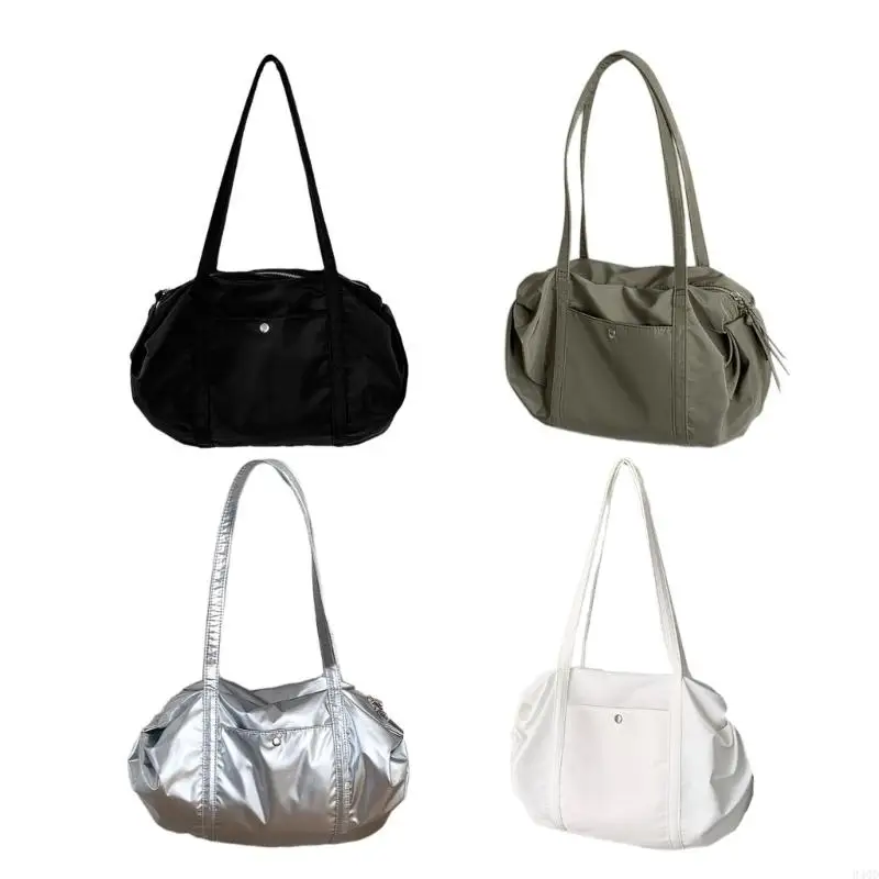 

340D Trendy Shoulder Bag Large Space Multiple Pocket Underarm Handbag for Daily Use