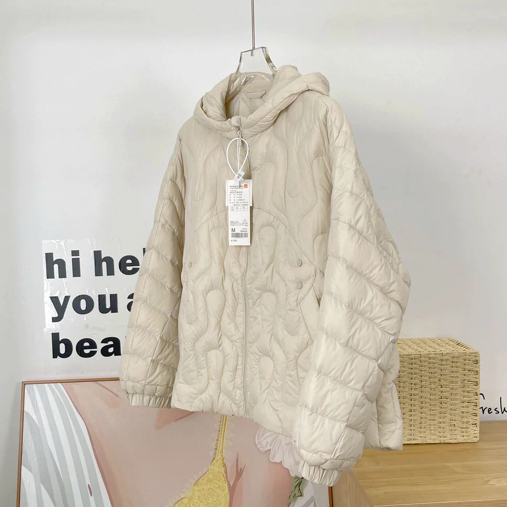 Women Loose Long Coat 90% White Duck Down Jacket Women 2023 Winter Female Overcoat Winter Hooded Puffer Feather Parkas