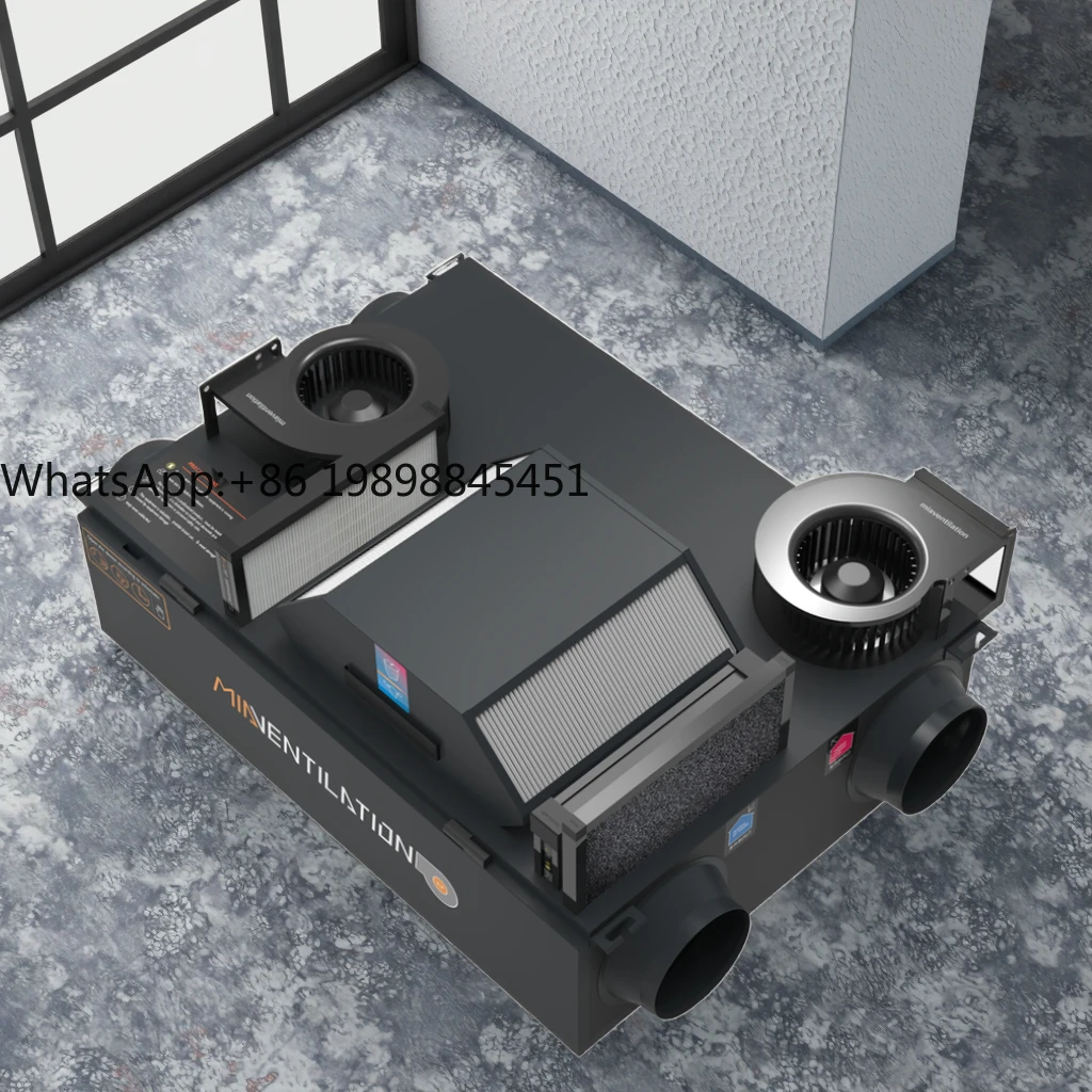 

ODM & OEM High Efficiency 150CMH EC Fan Motor HVAC Systems Energy Recuperator ERV Heat Recovery Ventilator Supplier