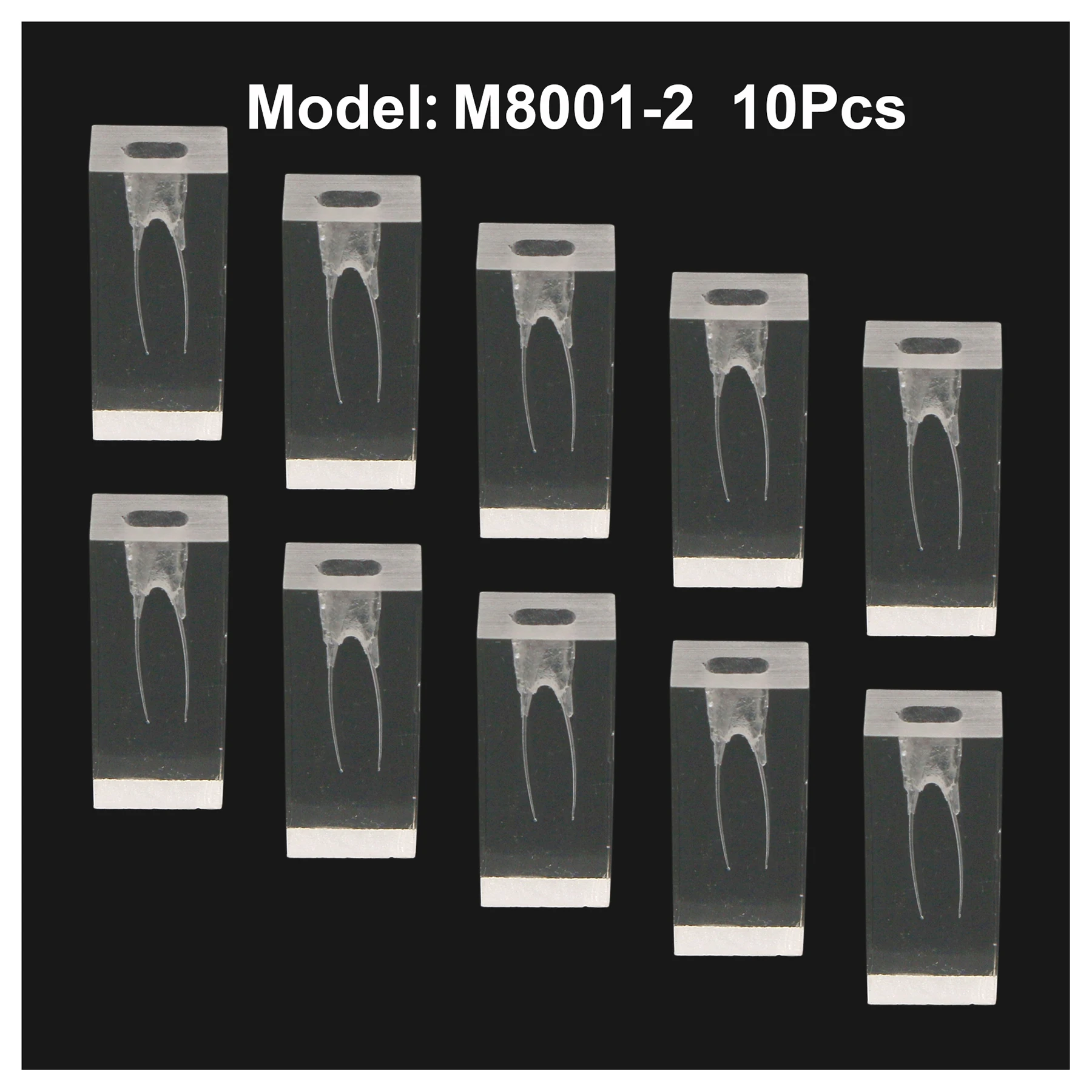 10Pcs Dental Endodontic Endo Training Block Teeth Model Endodontic 2pc Root Canal Model M8001-2 For Rotary Files Practice Study