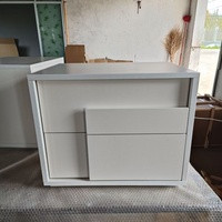 White Bedroom Nightstand Mobile Organizer Decor Drawers Luxury Storage Cabinets Bedside Table Librero Muebles Trendy Furniture