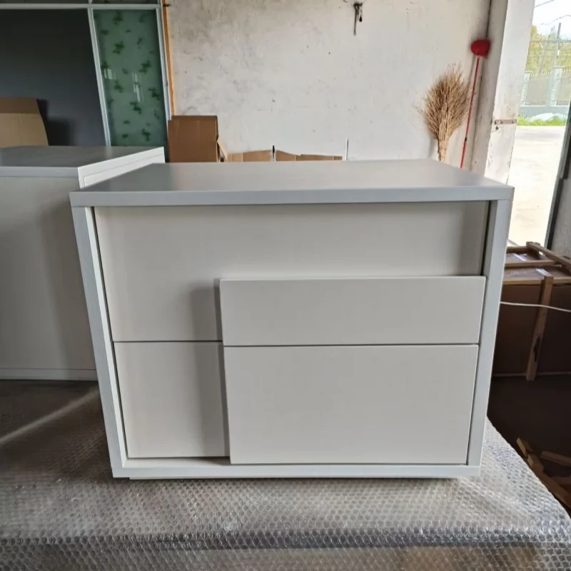 White Bedroom Nightstand Mobile Organizer Decor Drawers Luxury Storage Cabinets Bedside Table Librero Muebles Trendy Furniture