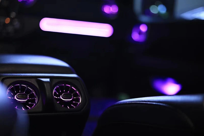 1:1 odpowietrznik Led do Jeep Wrangler JL 2018-2024 oświetlenie otoczenia wylot turbiny przedniej tylnej lampy powietrznej drugiego pilota powietrza