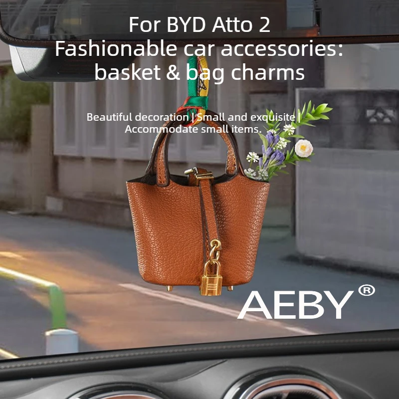 

AEBY For BYD Atto 2 Smart Driving Editio 2025 Fashion Leather Key Fob Cover,Silicone Key Case Cover,Keychain Gift Box,Dust Proof