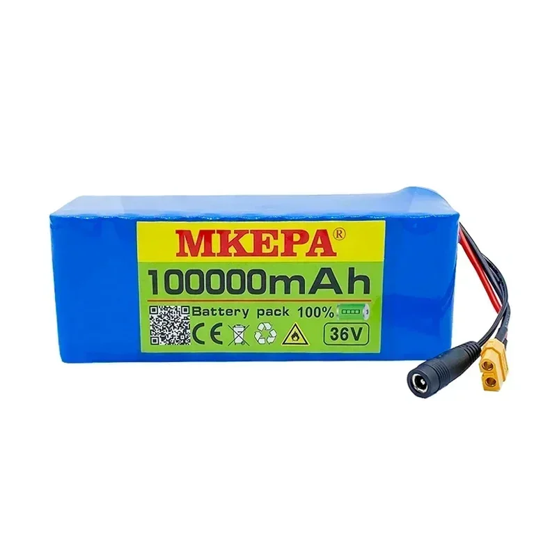 10S4P 100Ah 36V/42V battery pack high-power battery 100000mAh electric bicycle battery with BMS