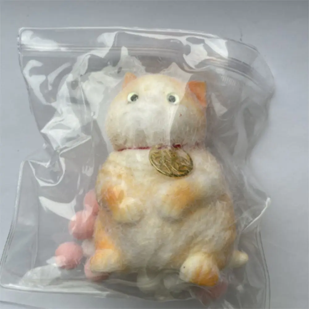 ตลกช้า Rebound ตุ๊กตาแมวของเล่นบีบสัตว์การ์ตูนจําลองแมวบีบของเล่น Mini Soft Cat Fidget ของเล่นผู้ใหญ่