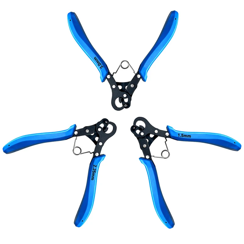 1.5/2.25/3mm Repair Wire Ring Wrapping Rolling Plier Craft Jewelry Making Round Nose Precision Mini Pliers Winding Bending Tool
