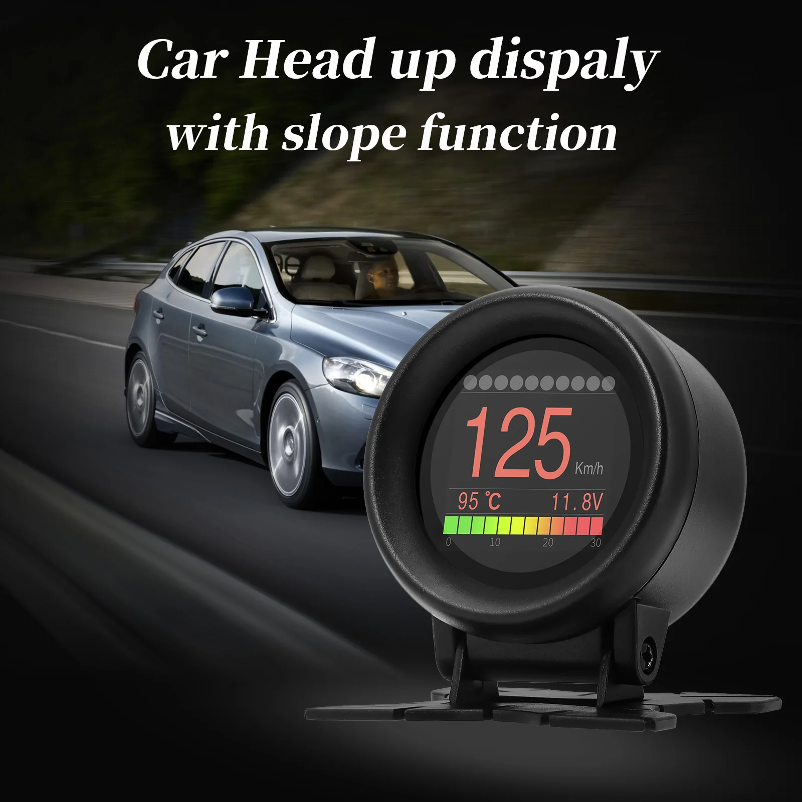 A205 HUD Head-Up Display Speedoemeter RPM Mileage with Water Temperature Oil Temperature Turbine Intake Pressure Car Accessiries