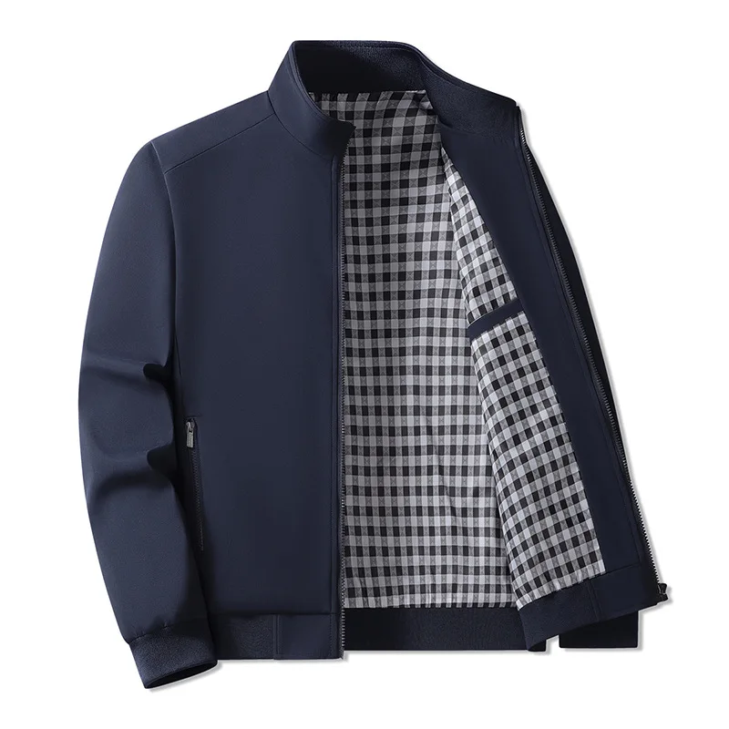 Plus Size College Style Jacket for Men Spring Autumn Trendy Loose Casual Outerwear Fashion Male Campus Daily Street Outer Coat