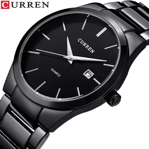 Reloj CURREN Simple a la moda para hombre, reloj de pulsera resistente al agua con correa de acero delgada para hombre, relojes de negocios de cuarzo, reloj calendario masculino 8106