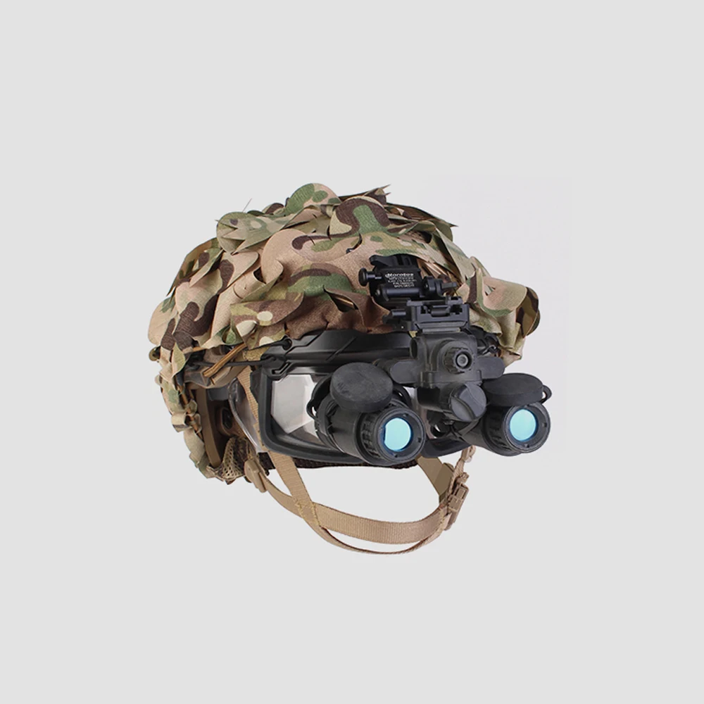 Tactical PREDATOR GHILLIE Helmet Cover Camouflage Cloth 3D Camo Net OT20