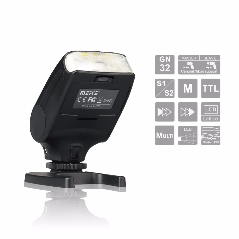 Meike MK-320 TTL Mini Flash Speedlite para Nikon D7000 D7100 D5500 D200 D3200 D300 D500 D610 D700 D750 D800 D810 D850 D3400 D3500