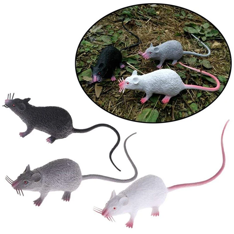 

1Pcs Small Rat Fake Lifelike Mouse Model Prop Halloween Gift Toy Party Decor Practical Jokes Novetly Funny Toys Hoax Props