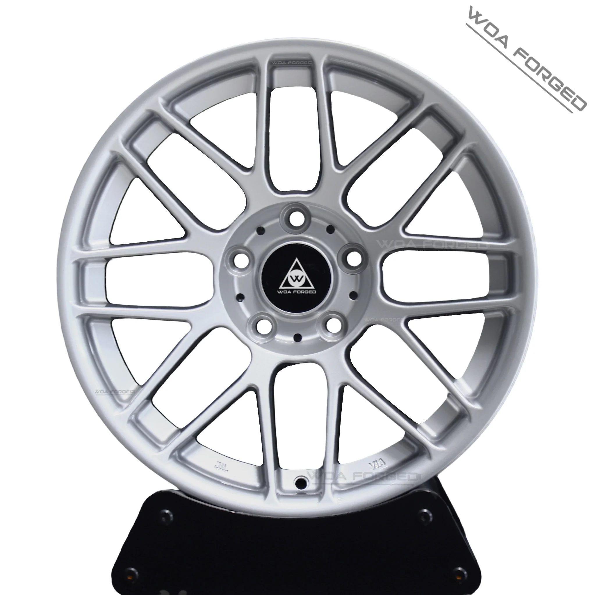 EC-7RS ARC-8RT Design Forged Matte Silver Finished 19 20 21 Inches Muti-spokes Deep Dish Mesh Lightweight 5x112 5x120 for M4 G80