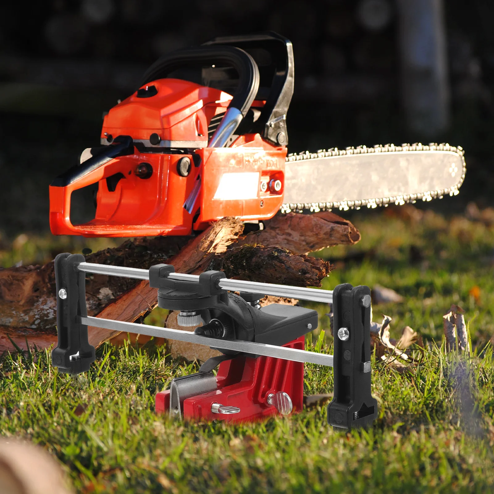 

1 set Chain Grinder Small Guide Types Chainsaw Chains Compact Durable Sharpening Kit Tool Gardening Power Tools