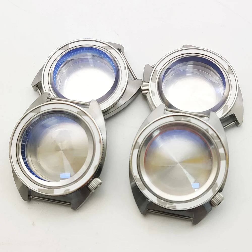 42mm Watch Case Sapphire glass FIT NH35 NH35A  NH36 Movement Watch Parts