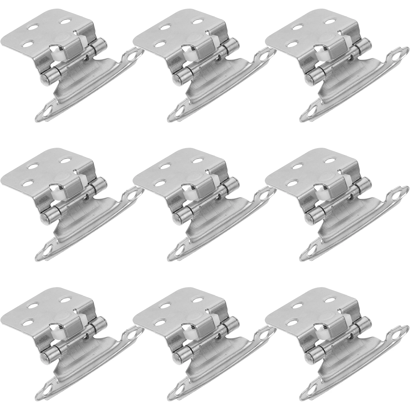 

10Pcs Kitchen Cabinet Hinges Metal Sturdy Self Closing Soft Close Dampers for Cabinet Door Repair Barn Door Hinges