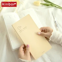 Kinbor Slim Soft Cover Weekly Planner Timeline Pocket Weeks Plan Journal Notebook Two Pages Per Week Time Organizer Daily Record 4