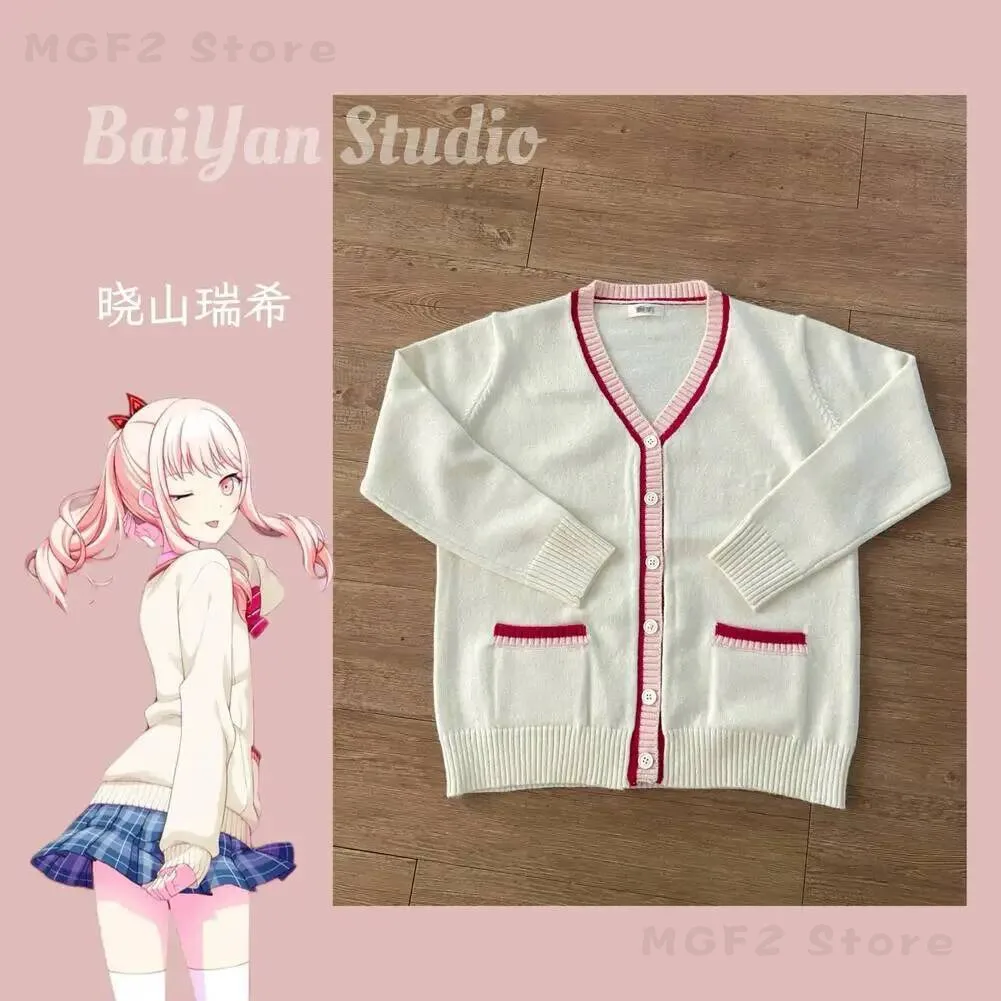 

NEW Anime 2026 Spring Autumn Wear Coat Halloween Cosplay AKIYAMA MIZUKI Cosplay Costumes Knitted Cardigan Jacket Casual Gift