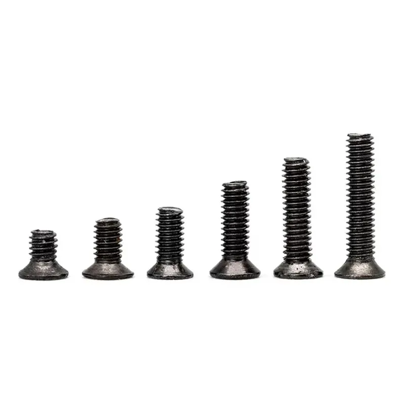 100Pcs Black Nylon Screws Plastic Round Cross Metric Threaded Screw Nut Phillips Pan Blot M2 M2.5 M3 M4 M5 M6 M8 Length 4mm-40mm